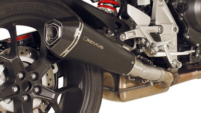 Remus HYPERCONE Slip on (sportuitlaat met aansluitbuis) met uitneembare sound insert, RVS zwart, GEEN (EG-) GOEDKEURING HONDA CB 1000 R MY 18- SC80, 107 kW (Euro 4)