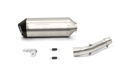 Remus OKAMI Slip On (sportuitlaat met aansluitbuis), RVS mat, (EG-)goedkeuring HONDA CB 500 F PC58, 35 kW, (Euro 4)