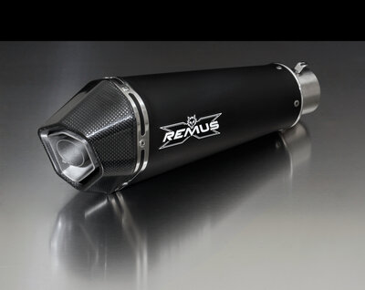 Remus HYPERCONE, slip on (demper met verbindingsbuis zonder cat.), roestvrij staal zwart, SPORT (geen EEG) HONDA CBR 1000 RR 14- SC59A, 131kW