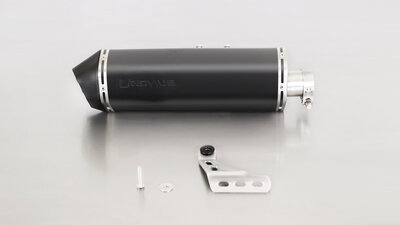 Remus OKAMI, slip-on (demper) voor HONDA CRF 1000L Africa Twin, roestvrij staal zwart, incl. EG-homologatie HONDA CRF 1000L Africa Twin 17- 70kW, SD04 (EURO 4)