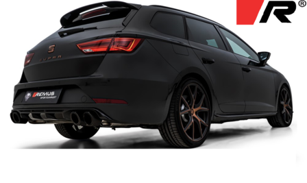 Seat Leon Cupra ST &quot;R&quot; facelift 5F Remus GPF-Back-System links/rechts dubbele uitgang