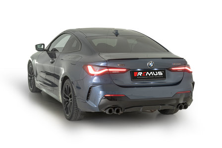 BMW M440i G22 Coup&eacute; Remus RACING einddemper L/R dubbele uitgang