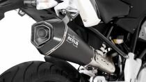 HYPERCONE, complete system, no cat. incl. heat protection shield for BMW G 310 R, stainless steel black, without homologation