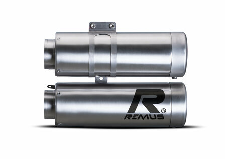 REMUS Double MESH RACING Exhaust for Ducati Monster Euro 5, stainless steel brushed, NO EC type approval