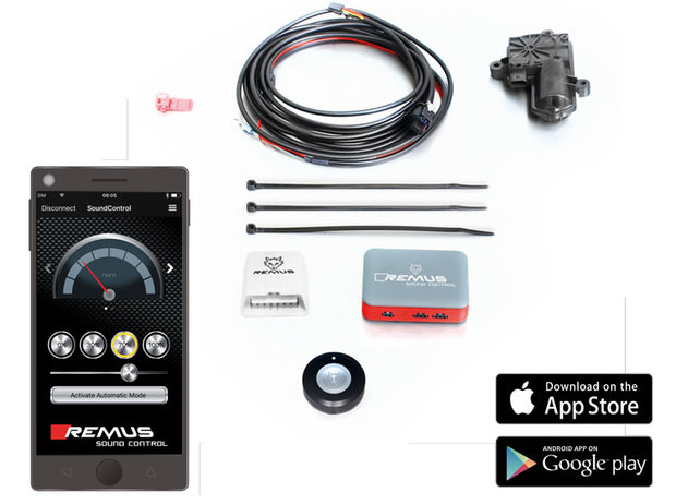 Ford Mustang Remus sound controller app controle