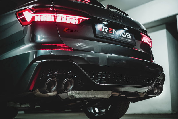 Remus einddemperset racing Audi RS6 4A C8