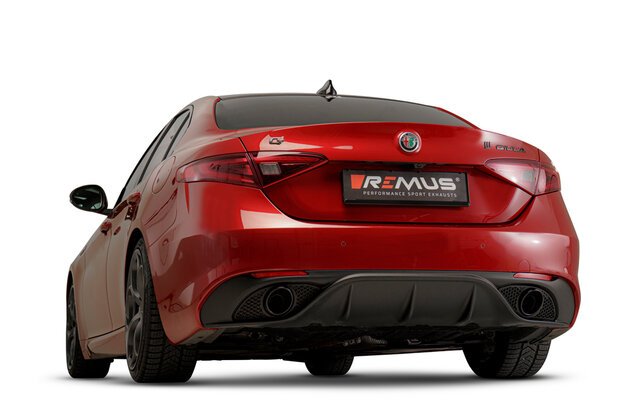 Remus uitlaat Alfa Romeo Giulia Veloce 2.0 met GPF (roetfilter) Cat-Back-System