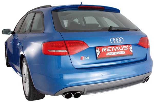 Remus Resonated Turbo-Back-system Audi S4 [B8] Geen EG keuring