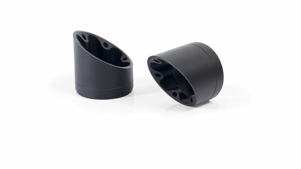 2x CUSTOM RACING Slip On L/R and selectable endcaps, stainless steel black, NO (EC-) APPROVAL