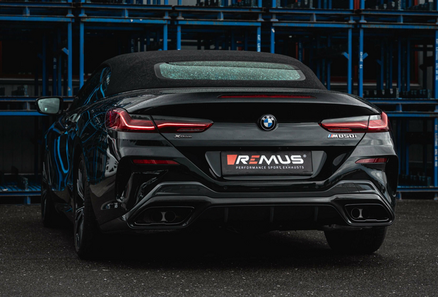 Remus uitlaat BMW M850i xDrive [G14/G15] Cabrio. Coupé GPF-Back-System