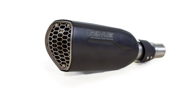 REMUS Slip On NXT (silencer with removable sound insert), stainless steel black, NO ECE TYPE APPROVAL