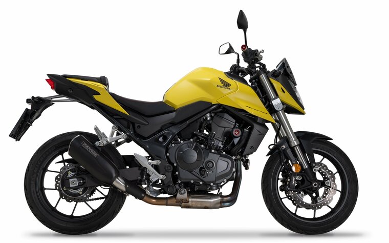 Remus Slip On REMUS NXT Sportuitlaat Honda CB750 Hornet, roestvrij staal zwart, incl. ECE typegoedkeuring HONDA CB750 Hornet 2-cyinder, 4-stroke 67,5 kW 2023=>