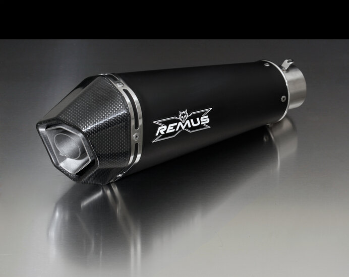 Remus HYPERCONE, slip on (demper met verbindingsbuis zonder cat.), roestvrij staal zwart, SPORT (geen EEG) HONDA CBR 1000 RR 14- SC59A, 131kW