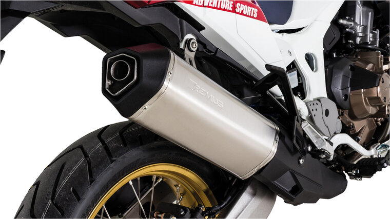 Remus OKAMI Slip on (sportuitlaat), Titan, (EG-) GOEDKEURING HONDA CRF 1000 Africa Twin Adventure Sport MY 18- 70kW, SD04 (EURO 4)