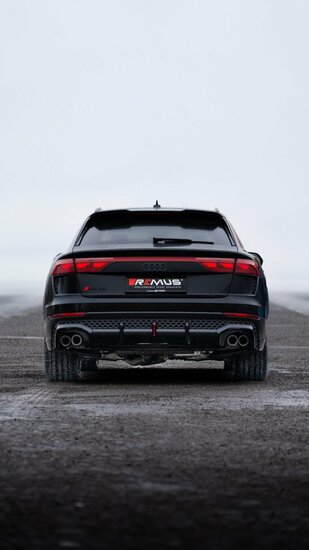 Audi RSQ8 met Remus exhaust system performance upgrade