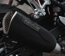 Remus Slip On REMUS NXT Sportuitlaat Honda CB750 Hornet, roestvrij staal zwart, met uitneembare sound insert, GEEN ECE typegoedkeuring HONDA CB750 Hornet 2-cyinder, 4-stroke 67,5 kW 2023=>