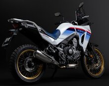 Remus Slip On REMUS NXT Sportuitlaat Honda Transalp, staal mat, RACING HONDA Trans-Alp XL 750 MY 2023=> 2-cylinder 67,5kW 2023=