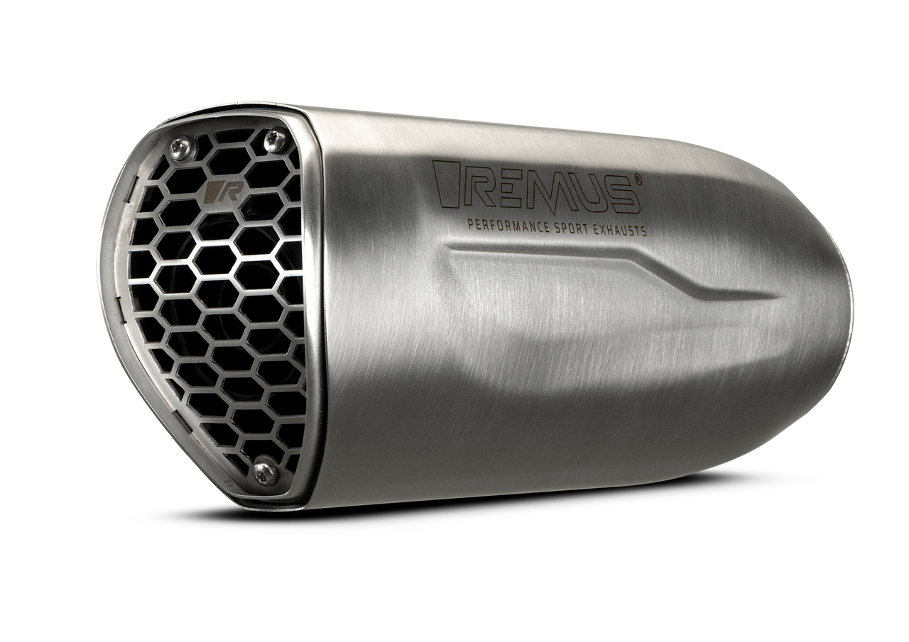 Remus Slip On REMUS NXT Sportuitlaat Honda CB750 Hornet, roestvrij staal mat, met uitneembare sound insert (GEEN EG-goedkeuring) HONDA CB750 Hornet 2-cyinder, 4-stroke 67,5 kW 2023=>