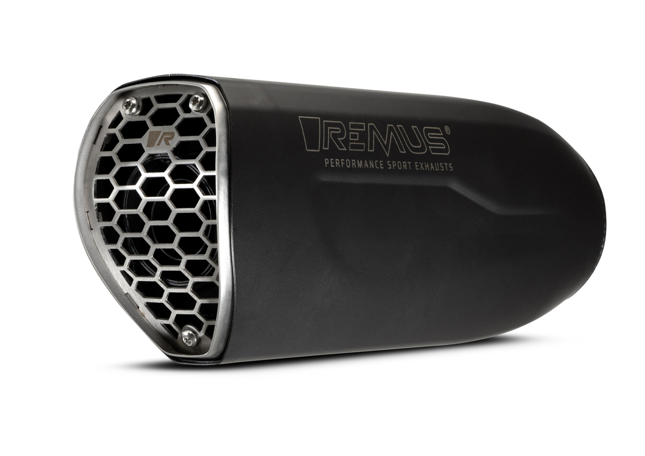 Remus Slip On REMUS NXT Sportuitlaat Honda CB750 Hornet, roestvrij staal zwart, incl. ECE typegoedkeuring HONDA CB750 Hornet 2-cyinder, 4-stroke 67,5 kW 2023=>