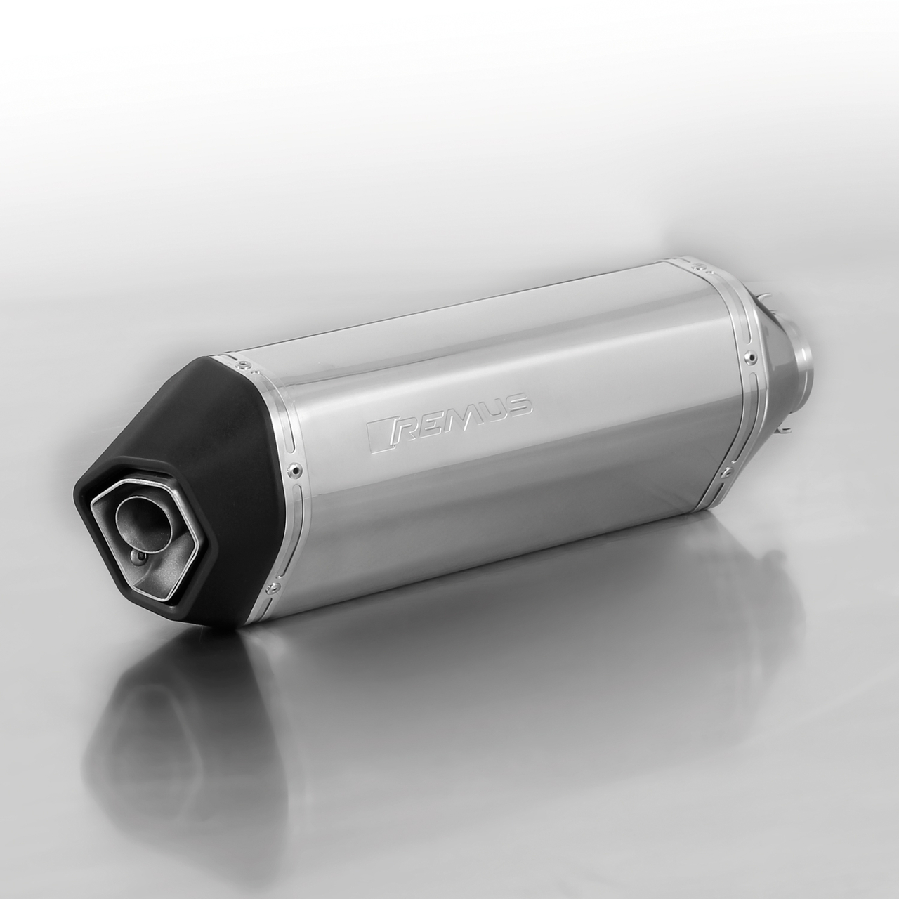 Remus Sportuitlaat, slip-on zonder Cat. incl. hitteschild, roestvrij staal, SPORT (geen EG), 55 mm voor Vespa 125 / GTS 125 Ver