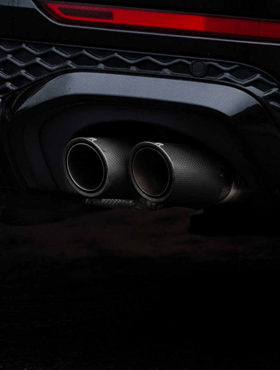 Remus performance uitlaatsysteem op Audi RSQ8 gemonteerd