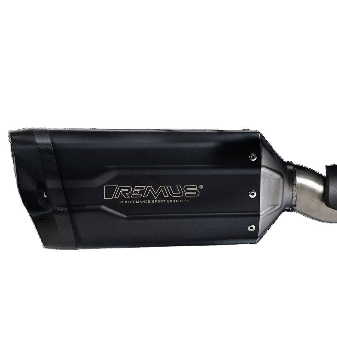 REMUS 8 2.0 Black sportuitlaat voor BMW R 1300 R, R 1300 RS en R 1300 GS