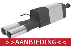 Opel Astra G 98-09 Remus einddemper met flensverbinding Opel Astra G 98-09 Remus einddemper met flensverbinding