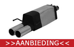 Opel Astra G 98-09 Remus eindddemper met schuifverbinding Opel Astra G 98-09 Remus eindddemper met schuifverbinding
