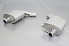 Ford Mustang Remus einddemperset L/R uitgang Ford Mustang Remus einddemperset L/R uitgang