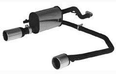 Opel Corsa D Remus einddemper met L/R eindstyling Opel Corsa D Remus einddemper met L/R eindstyling