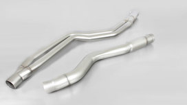 BMW F30 LCI Sedan Facelift Remus middendemper vervangende buizen BMW F30 LCI Sedan Facelift Remus middendemper vervangende buizen