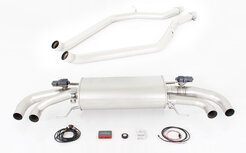 Remus uitlaat Alfa Romeo Giulia Quadrifoglio Einddemper + electric outlet tubes + sound controller Remus uitlaat Alfa Romeo Giulia Quadrifoglio Einddemper + electric outlet tubes + sound controller