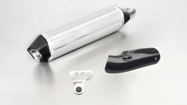 HEXACONE, slip on (silencer) incl. Carbon heat protecting shield, stainless steel, EEC HEXACONE, slip on (silencer) incl. Carbon heat protecting shield, stainless steel, EEC