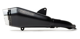 REMUS RS, machined aluminium endcap, silver coated, stainless steel black, incl. (ECE-) approval REMUS RS, machined aluminium endcap, silver coated, stainless steel black, incl. (ECE-) approval